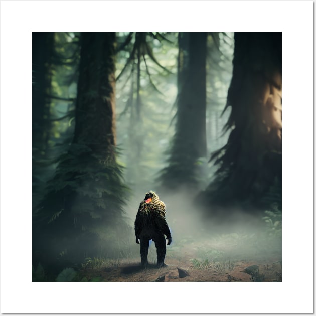 Sasquatch in Nature Wall Art by Grassroots Green